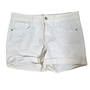 Boyfriend White Jean Shorts for Women
